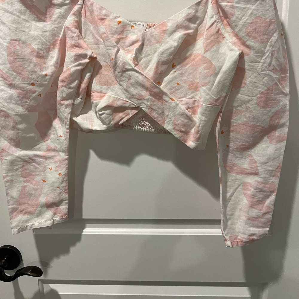 Pink and white crop